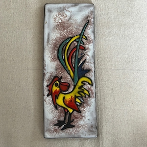 Ruscha MCM‎ Rooster Ceramic Wall Plate 50s 60s Era